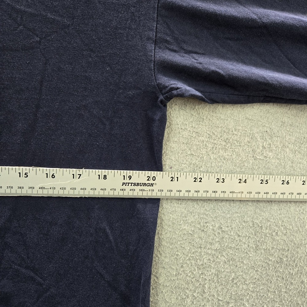 VINTAGE Little Devil Men Shirt M Navy Graphic Genuine Evil Skater BMX Y2K READ - Picture 6 of 9